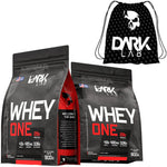 Kit 2 Whey One Refil 900g + Mochila Bag Com Alças Reguláveis - Dark Lab